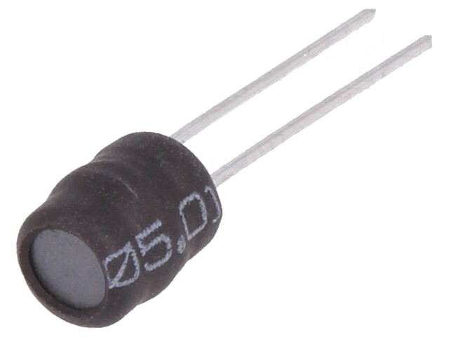 Smoorspoel: draadgewonden; THT; 1mH; 250mA; ±10%; Ø6,5x8,5mm Smoorspoel: draadgewonden; THT; 1mH; 250mA; ±10%; Ø6,5x8,5mm